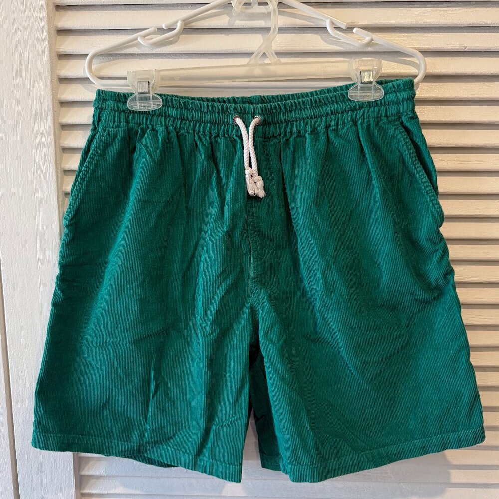 Noah Corduroy Shorts M Teal